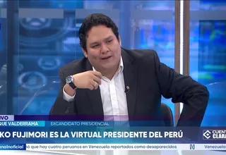 Enrique Valderrama: Keiko Fujimori debe presentar un plan concreto en el tema de la inseguridad ciudadana