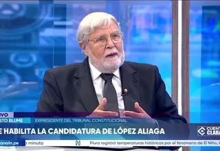 Ernesto Blume: Expreso mi reconocimiento a la rectificación sobre fallo que elimina iniciativa del gasto del Congreso