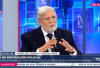 Ernesto Blume: Tenemos un Poder Judicial lento y paquidérmico