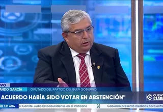 Fernando García: El acuerdo había sido votar en abstención 