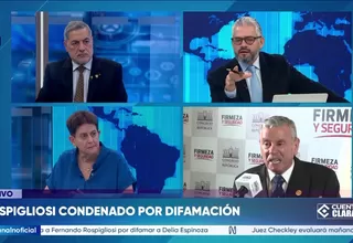 Fernando Rospigliosi fue condenado por difamación