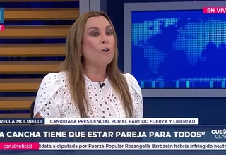 Fiorella Molinelli: La cancha debe estar pareja para todos