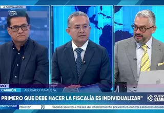 Fiscalía solicita cuatro meses de internamiento preventivo para escolares