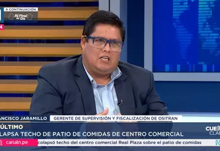 Francisco Jaramillo, de Ositrán, explica la caída de techo en Trujillo