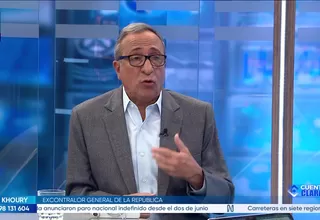 Fuad Khoury: Todo lo mencionado en el informe tiene que ver con corrupción, favoritismo, colusión en la ONPE