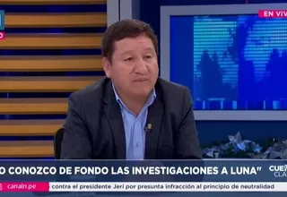 Guido Bellido: No conozco de fondo las investigaciones contra Luna