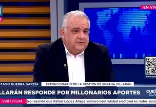 Gustavo Guerra García: La sentencia contra Villarán creo será de culpabilidad