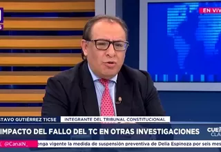 Gustavo Gutiérrez Ticse: Esperaba argumentos jurídicos del fiscal Vela