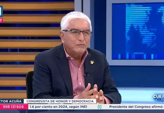 Héctor Acuña: Con la inmunidad parlamentaria tenemos protección
