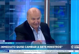 Hernando de Soto: Siempre mantuve buena relación con Acuña