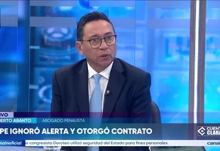 Humberto Abanto: Se compraron malos servicios y estalló el 12 de abril