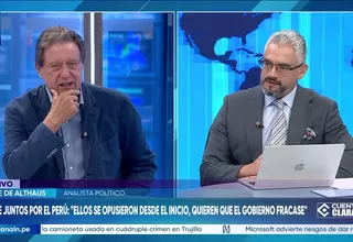 Jaime de Althaus sostuvo que la bancada del Bueno Gobierno muestra una "actitud obstruccionista" ante el pedido de facultades legislativas del Ejecutivo