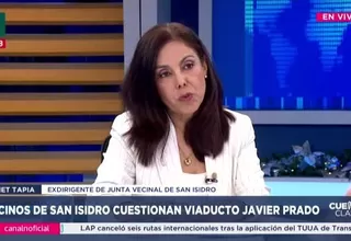 Janet Tapia: Las obras de los viaductos en la av. Javier Prado no cuentan con expedientes técnicos