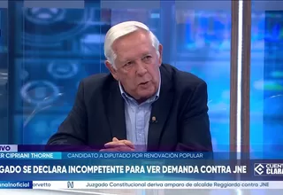 Javier Cipriani: Tengo falta de confianza en el Jurado, ONPE y Reniec