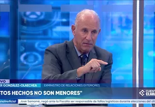 Javier Gonzáles- Olaechea: "Estos hechos no son menores"