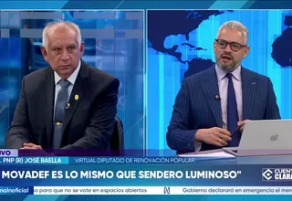 José Baella: El Movadef es lo mismo que Sendero Luminoso