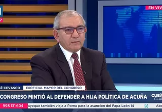 José Cevasco cuestionó el comunicado del Congreso que defiende a Yessenia Lozano
