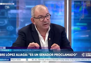 José Cevasco: López Aliaga es un senador proclamado