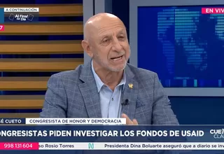 José Cueto: Lo que se quiere es transparencia en las ONG