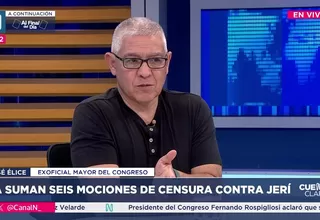 José Elice: Yo me inclino por la vacancia de José Jerí