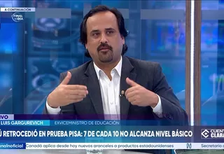 José Gargurevich sobre retroceso del Perú en prueba Pisa 2025: "Son dos impactos muy fuertes, sociales y económicos"
