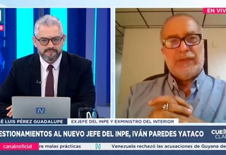 José Luis Pérez Guadalupe: Lamento que lo hayan nombrado jefe del INPE