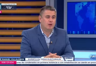 José Manuel Villalobos: Ni Vizcarra ni Quero cumplen con los requisitos