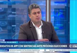 José Villalobos: Alguien que ya cumplió su pena sí puede postular