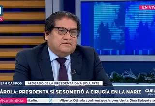 Joseph Campos: Es un tema de protección de la intimidad de Dina Boluarte