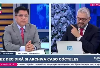 Julio Espinoza: No hay posibilidad de hacer una interpretación en el caso Cócteles
