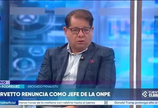 Julio Rodríguez: Corvetto estaría haciendo una declaración falsa