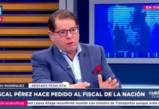 Julio Rodríguez: Vemos una fiscalía internamente en conflicto