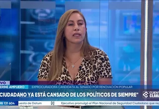 Katherine Ampuero: Renovación Popular no voto ni por Balcázar, ni por Jerí