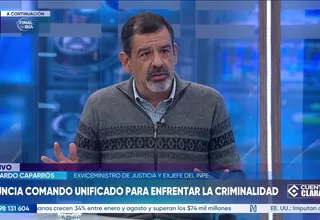 Leonardo Caparrós: El Comando Unificado busca mejorar la coordinación entre las instituciones del Estado