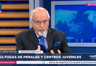 Luis Lamas Puccio: No hay capacidad de respuesta ante fuga en penales 