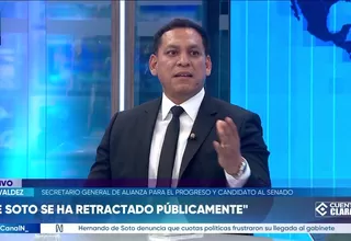 Luis Valdez: Hernando de Soto nos daba cierta tranquilidad