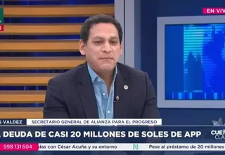 Luis Valdez: El préstamo a APP está regulado