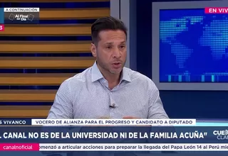 Luis Vivanco: Acuña está a favor de la vacancia