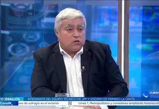 Marco Zeballos: El Movadef me parece absolutamente condenable, cuestionable