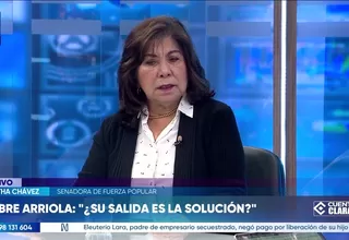 Martha Chávez: El Gobierno no puede pedirle la renuncia al jefe de la PNP