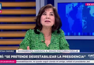 Martha Chávez: José Jerí ha tenido que ser lo más prudente