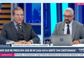 Martín Salas: Me preocupa que en mi casa, APP, haya gente tan cuestionada