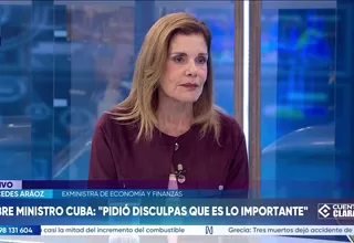 Mercedes Aráoz: Elmer Cuba pidió disculpas e hizo bien