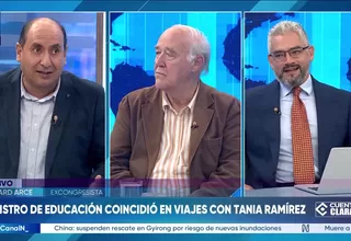 Ministro de Educación coincidió en viajes con Tania Ramírez