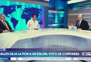 Miralles deja la PCM a un día del voto de confianza