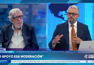 Óscar Dancourt: La segunda vuelta implica una moderación 