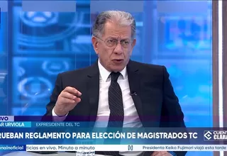Óscar Urviola: El Senado deberá completar el proceso de elección de nuevos magistrados del TC