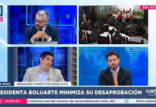 Presidenta Dina Boluarte minimiza su desaprobación 