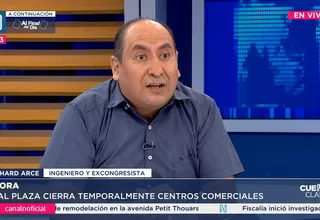 Richard Arce: Es inaceptable que se haya caída el techo del Real Plaza