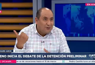 Richard Arce: Perú Libre intentó defender a Vladimir Cerrón al oponerse a la restitución de la detención preliminar